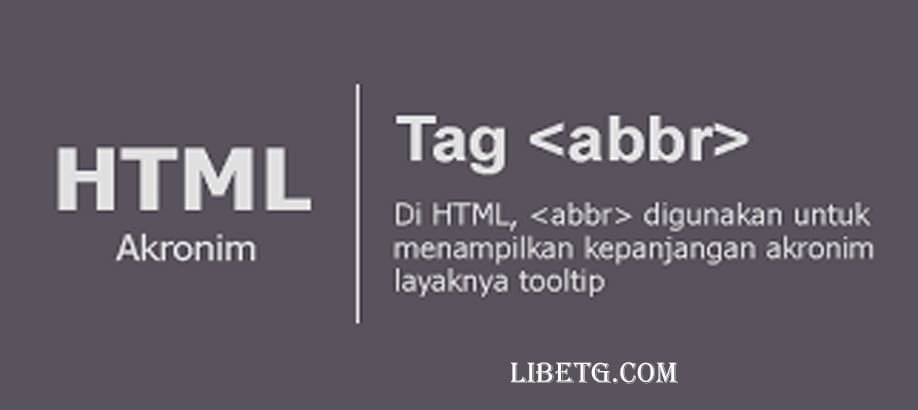 HTML Dalam abbr